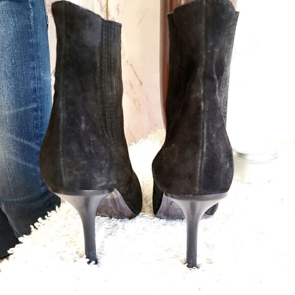 Vince suede leather high heel ankle boots - Picture 7 of 7